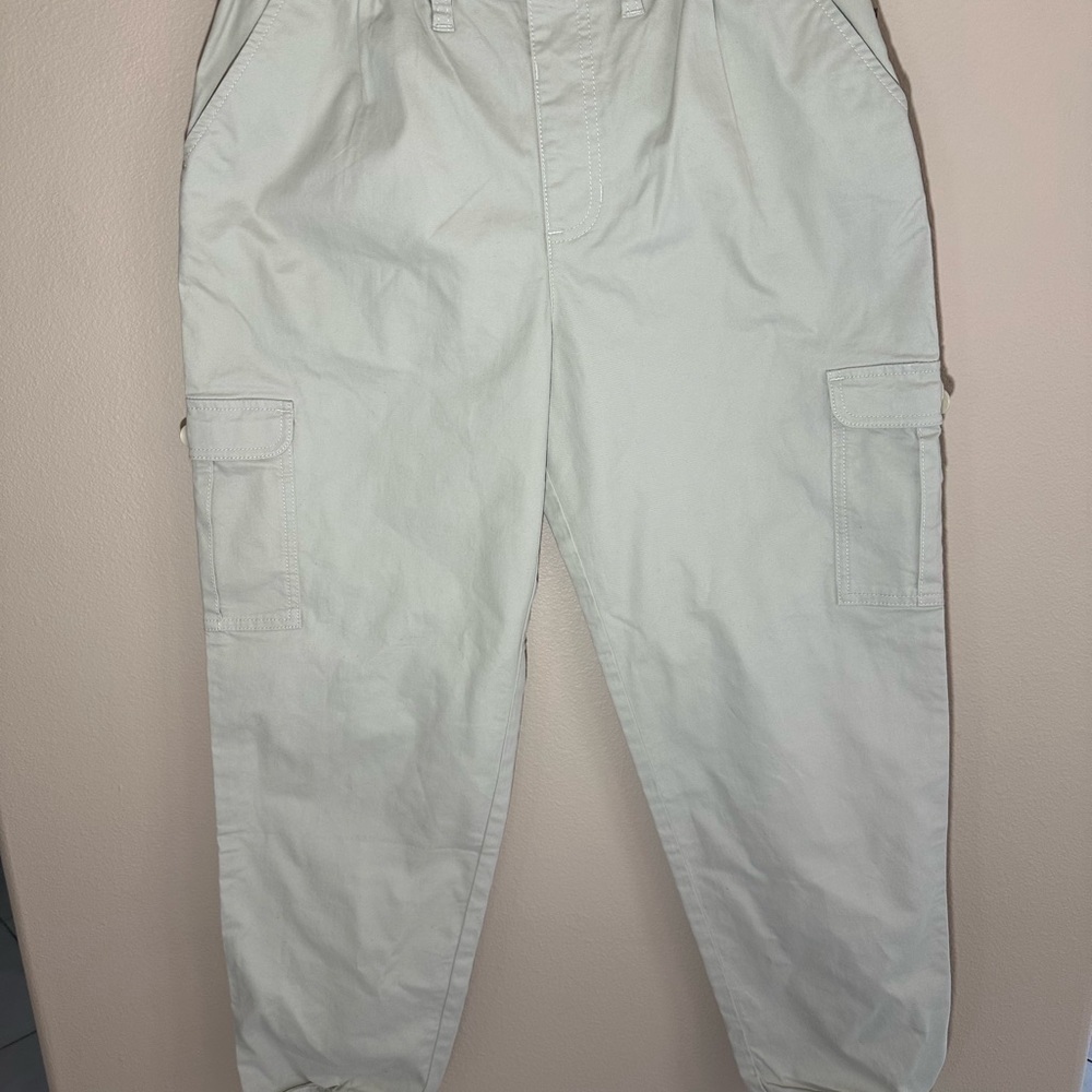 Vans Cream Cargo Pants Relaxed Fit